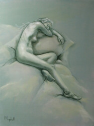 'Nude sketch (after A Ryder)' by Tricia Migdoll